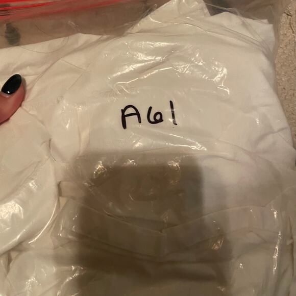 Mable White Long Sleeve Collared Ruched Mini Dress‎ - Size S - Picture 9 of 9